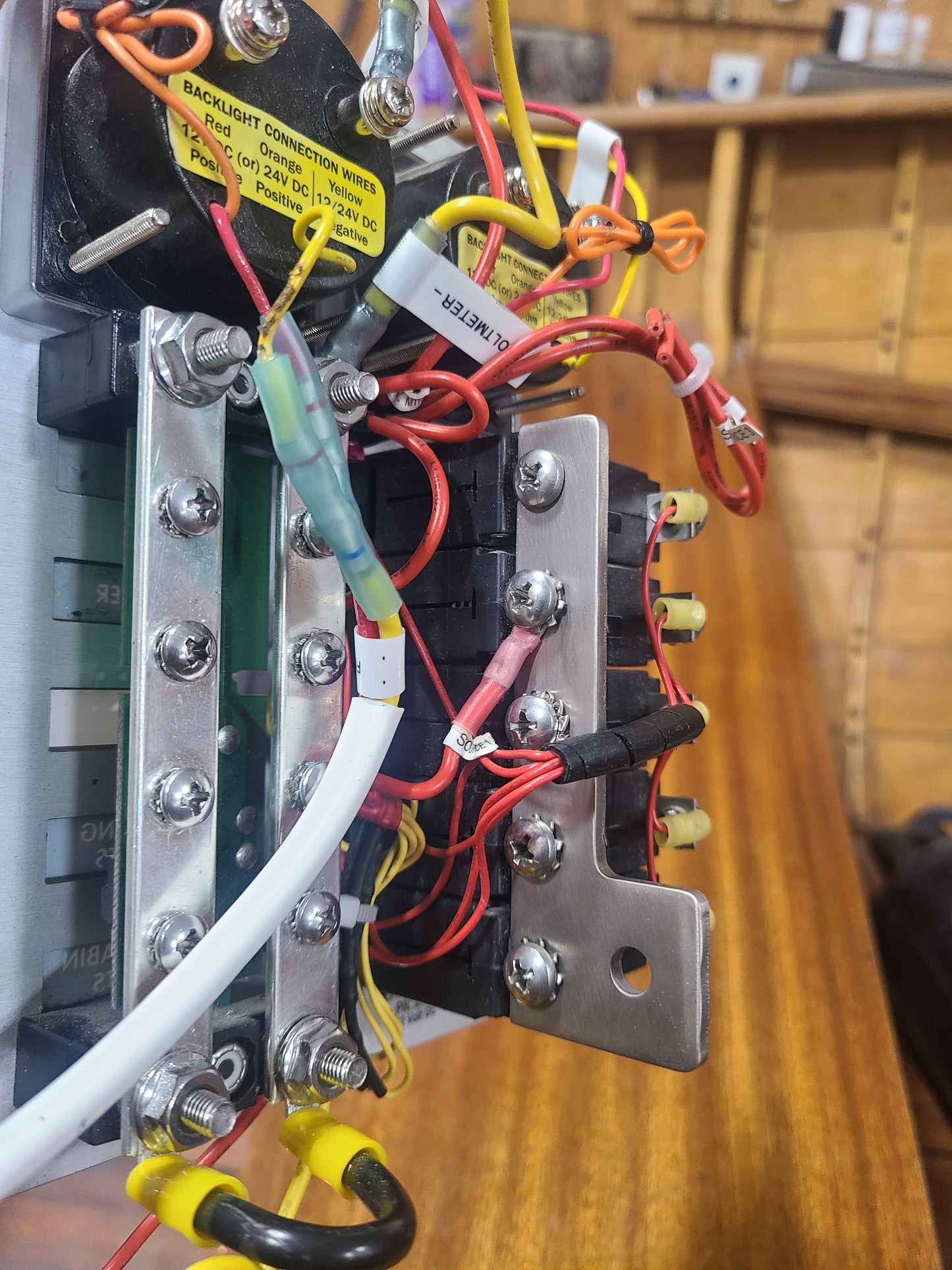 Large Lug Busbar for 5 Position Blue Sea Breaker Panel