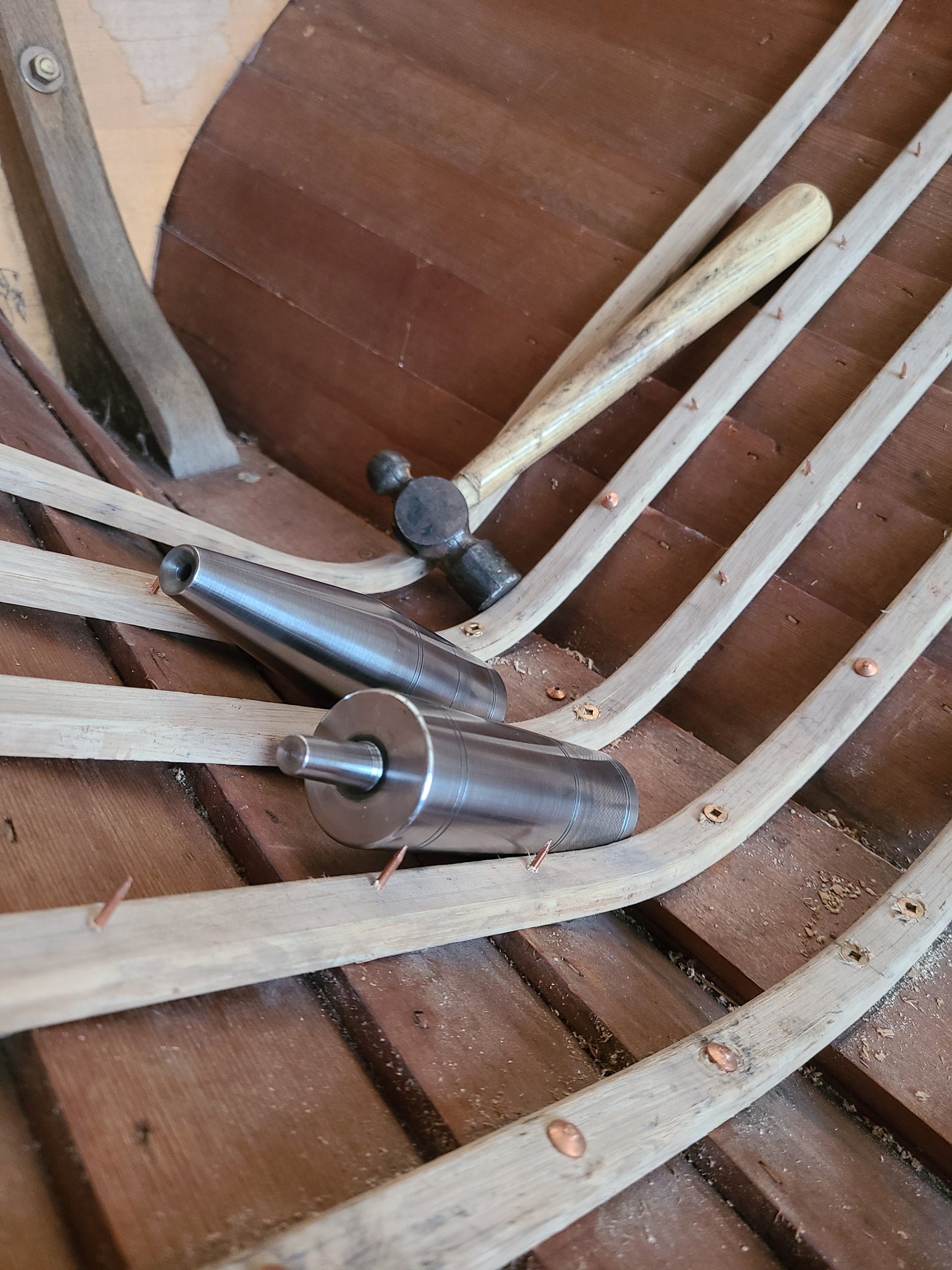 Custom Rove Punch / Setter and Bucking Iron Set for Traditional Copper Rivets Used In Wooden Boatbuilding