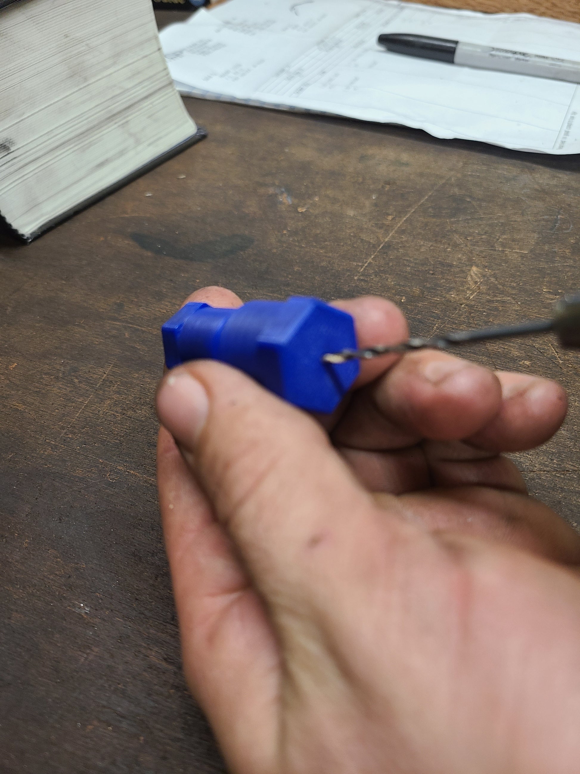 Copper Rove Drilling Jig For Resizing Rivet Nail Hole Used In Boat Bui ...