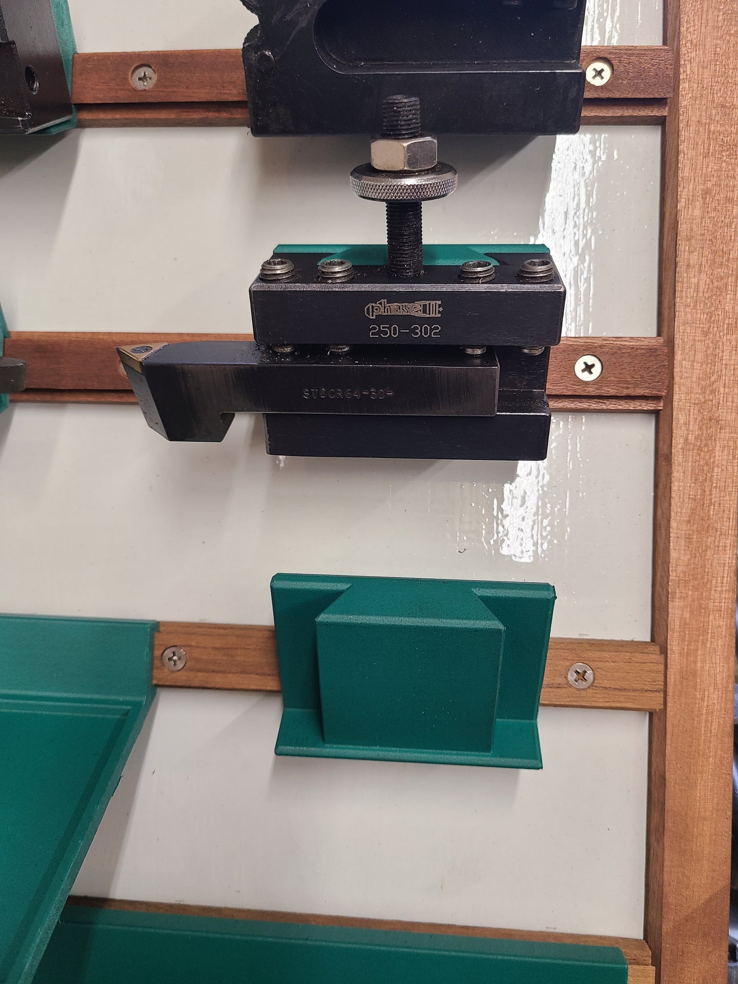 Custom Pair of Mounts for CXA / PHASE II 250 Series Quick Change Tool Holders for Metal Lathe - Attaches to Dovetail Bar For Mounting