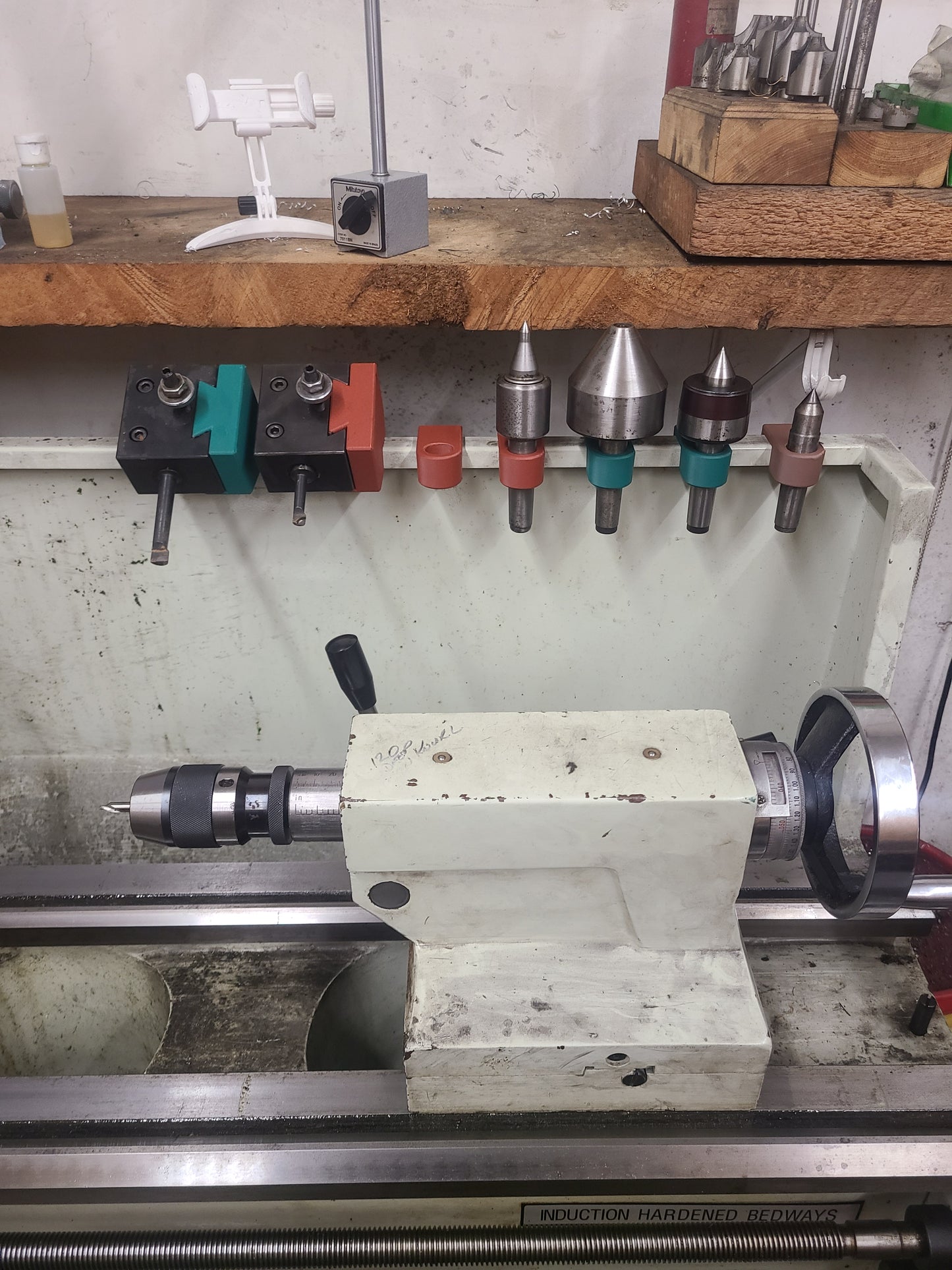 Custom Pair of Mounts for Metal Lathe Quick Change Tool Holders - Attaches to Lathe Backsplash